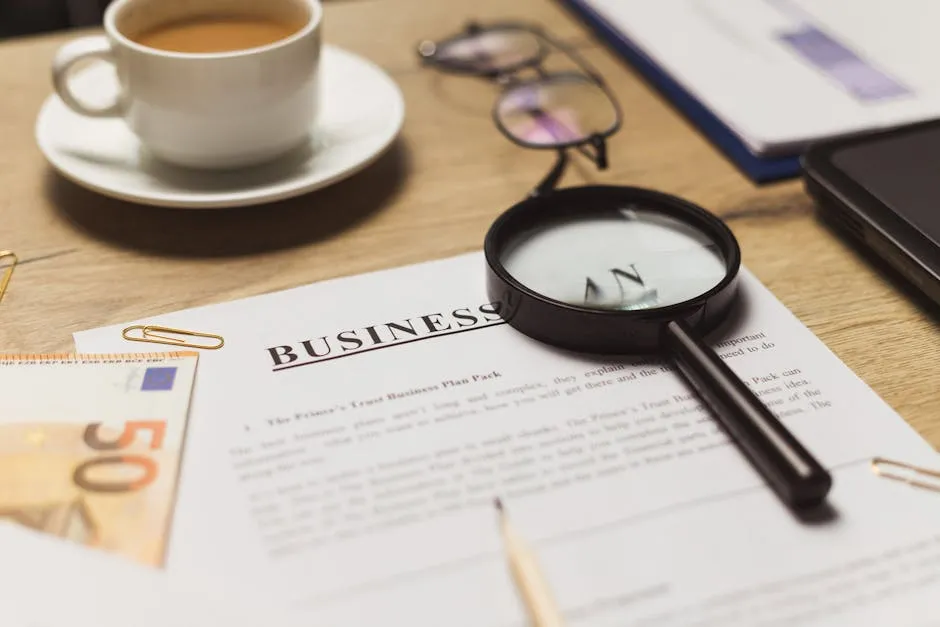 A magnifying glass resting on a printed document, suggesting a careful inspection of the evidence