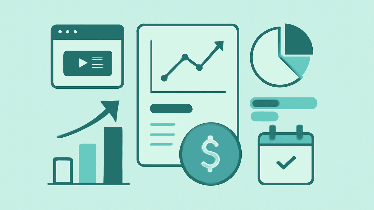 Monthly Analytics Dashboard template thumbnail
